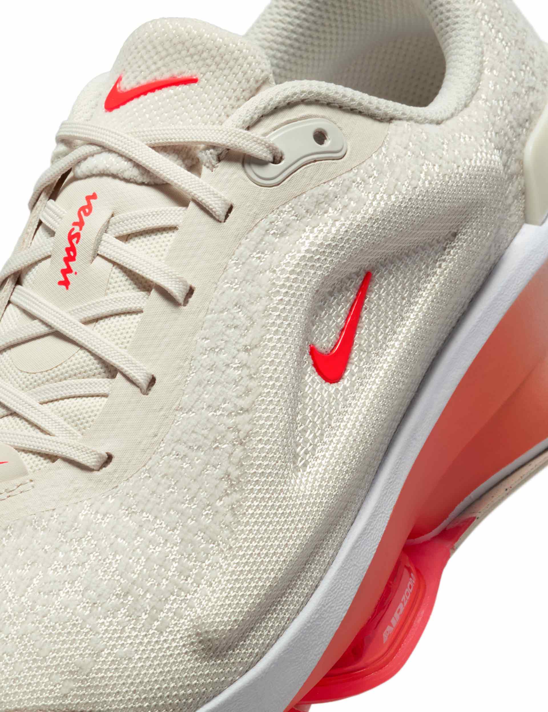 Versair Shoes for Men & Women - Light Orewood Brown, Bright Crimson & White - Comfortable & Stylish Sneakers for Running, Walking & Casual Wear