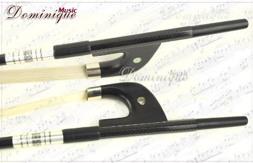 Premium Carbon Fiber Bass Bow - German Style 1/2 Size for Professional Musicians | Ideal for Orchestral Performances, Solo Concerts & Practice Sessions