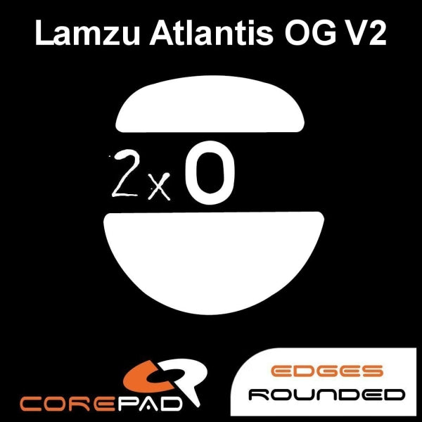 Corepad Skatez Mouse Feet - Ultra Smooth Glide for Lamzu Atlantis OG V2, OG V2 4K & OG V2 Pro Gaming Mice - Perfect for FPS, MOBA & Esports Gaming