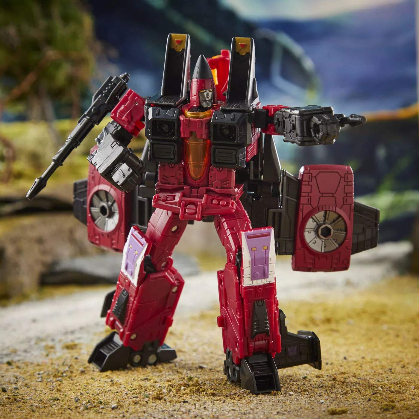 Transformers Generations War for Cybertron Earthrise WFC-E26 Voyager Class Decepticon Thrust Action Figure – Collectible Robot Toy for Fans & Display | Perfect for Gifts, Play, and Collection Showcase