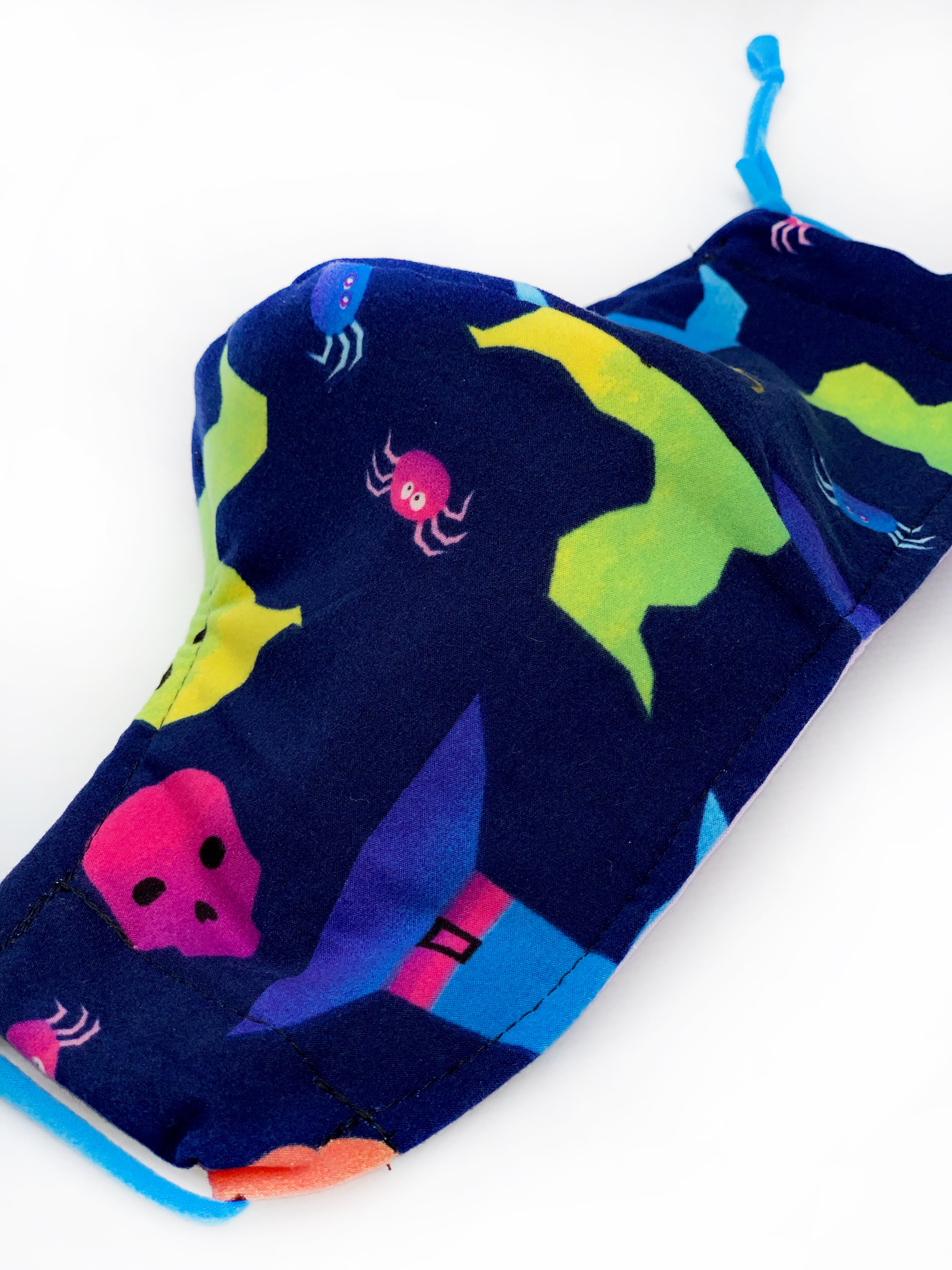 Goblins and Ghouls Halloween Face Mask - Reusable & Breathable for Costume Parties, Trick or Treating, and Spooky Events
