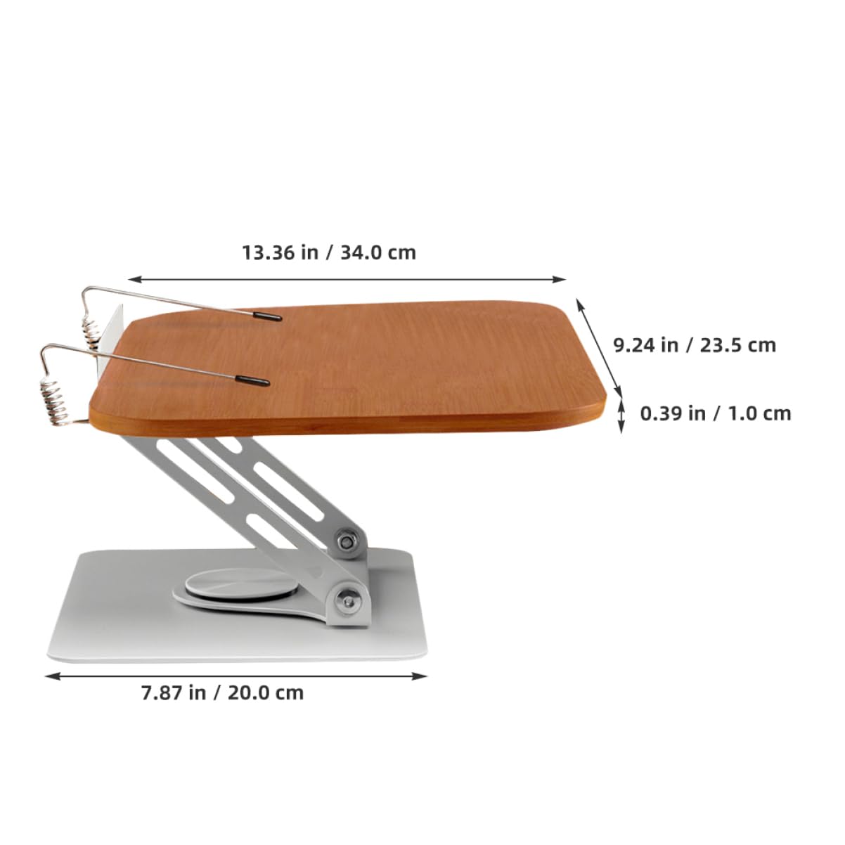 Adjustable Book Holder & Laptop Stand - BRIGHTFUFU Reading Stand for Cookbooks, Textbooks & Tablets - Perfect for Kitchen, Office & Study Desk Organization