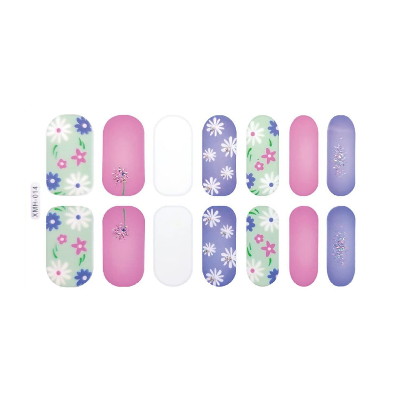Beautiful Nail Stickers & Full Nail Wraps - Fashion Flower Nail Decals for DIY Manicure | Perfect for Parties, Weddings & Everyday Wear