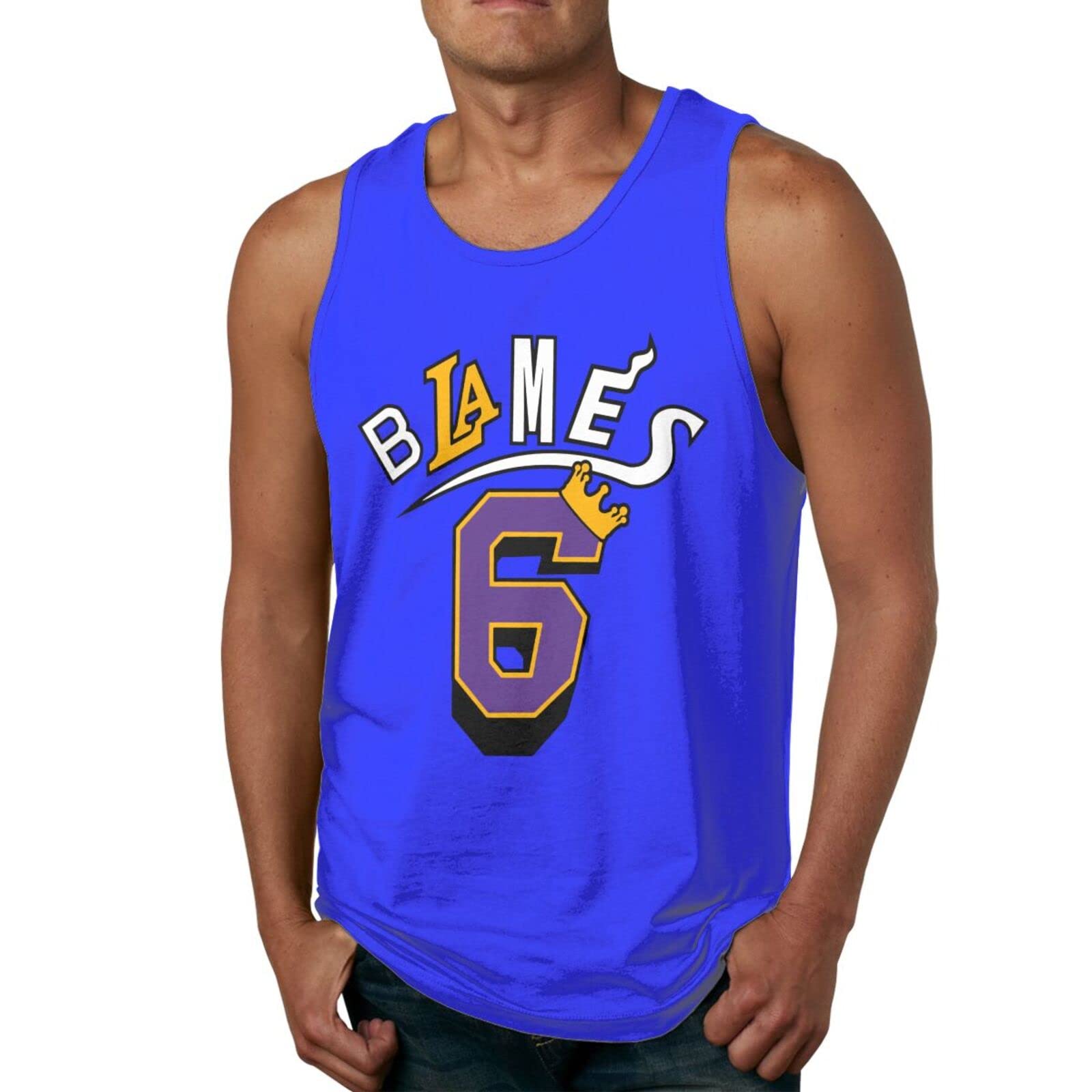 James Basketball 6 Men's Performance Tank Top - Breathable Mesh Gym Shirt for Summer Workouts, Running & Bodybuilding - Ideal for Training, Sports & Outdoor Activities