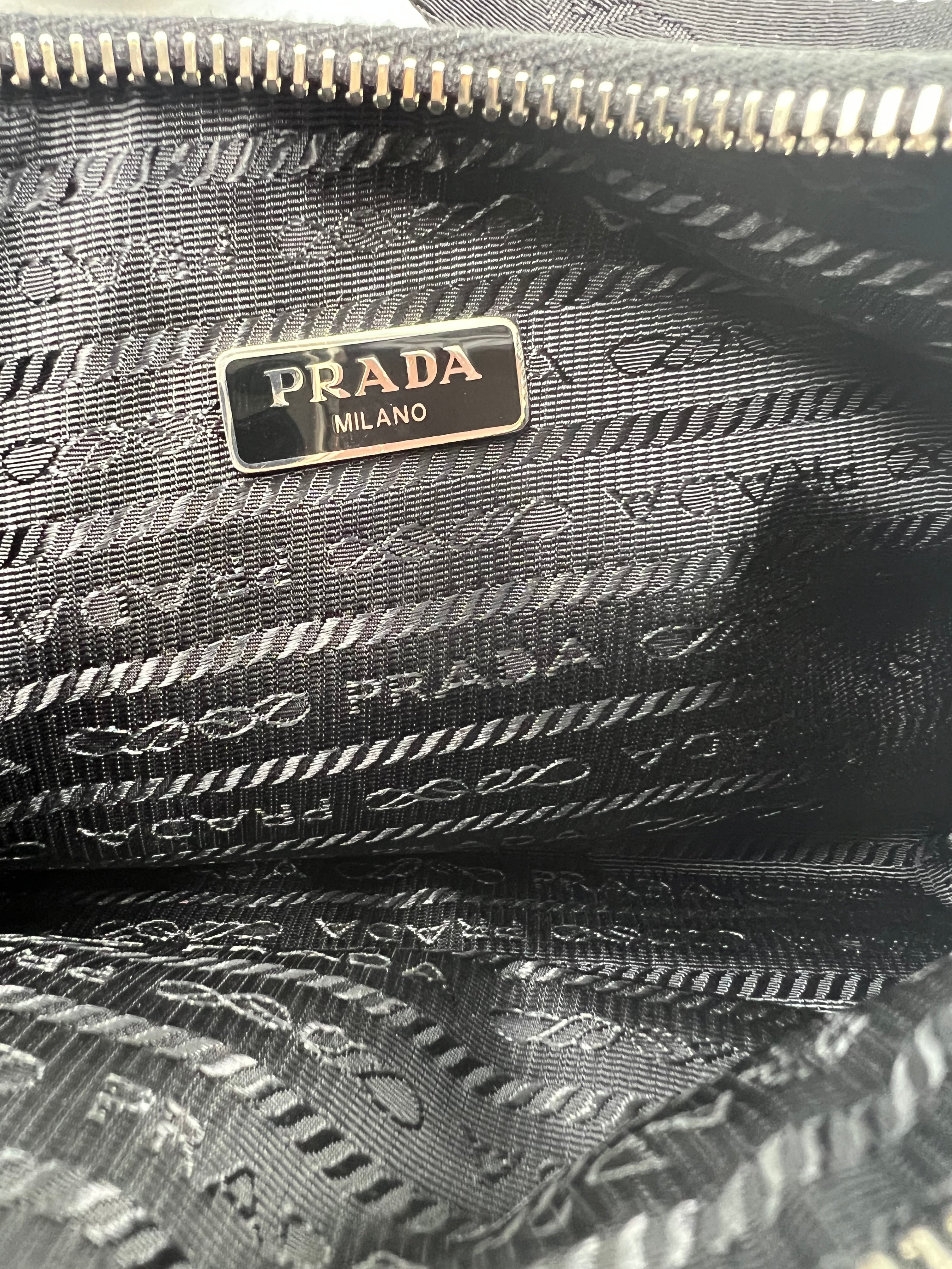 Prada Black Re-Edition 2005 Re-Nylon Shoulder Bag - Luxury Handbag for Women, Perfect for Work, Travel & Evening Out