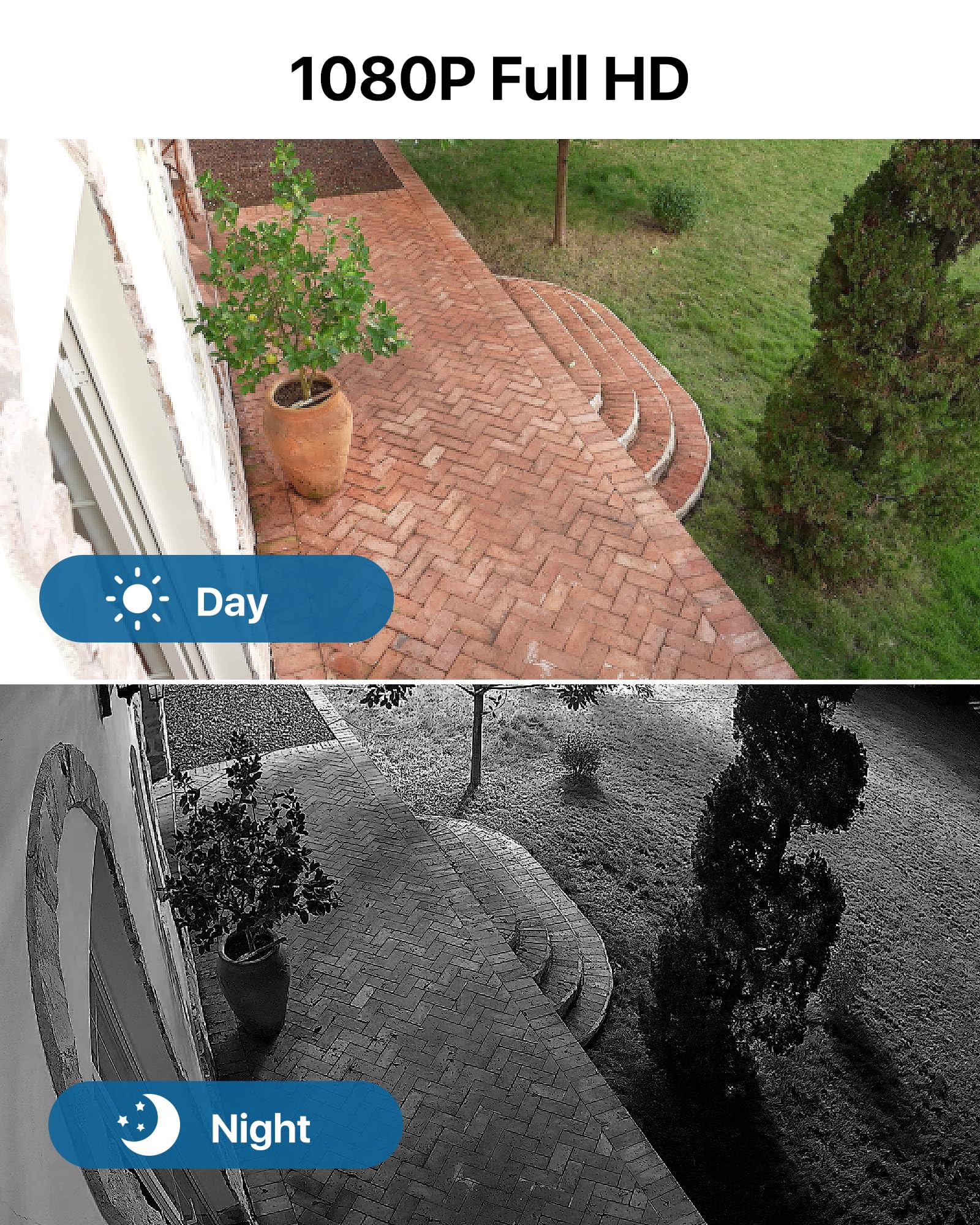 1080p H.265+ Security Camera System with 1TB HDD | AI Human & Vehicle Detection | Wired Indoor/Outdoor Surveillance | IP66 Weatherproof | Remote Viewing via Mobile App | Perfect for Home, Business & Property Security Monitoring