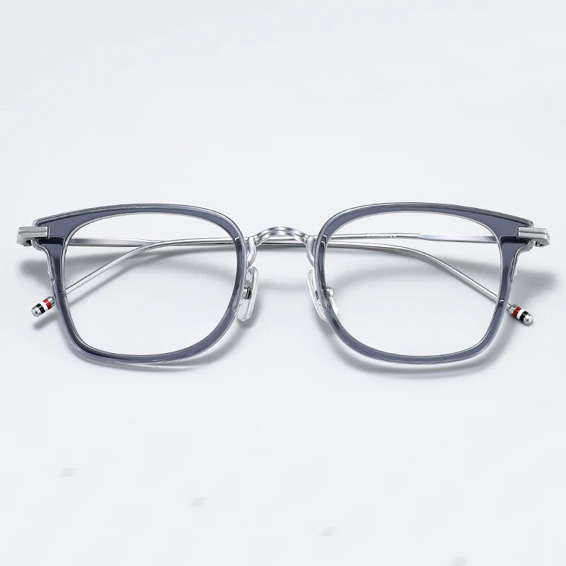 Stylish Unisex Black Square Full Rim Alloy Eyeglasses BMT905 - Perfect for Work, Reading & Fashion Accessories