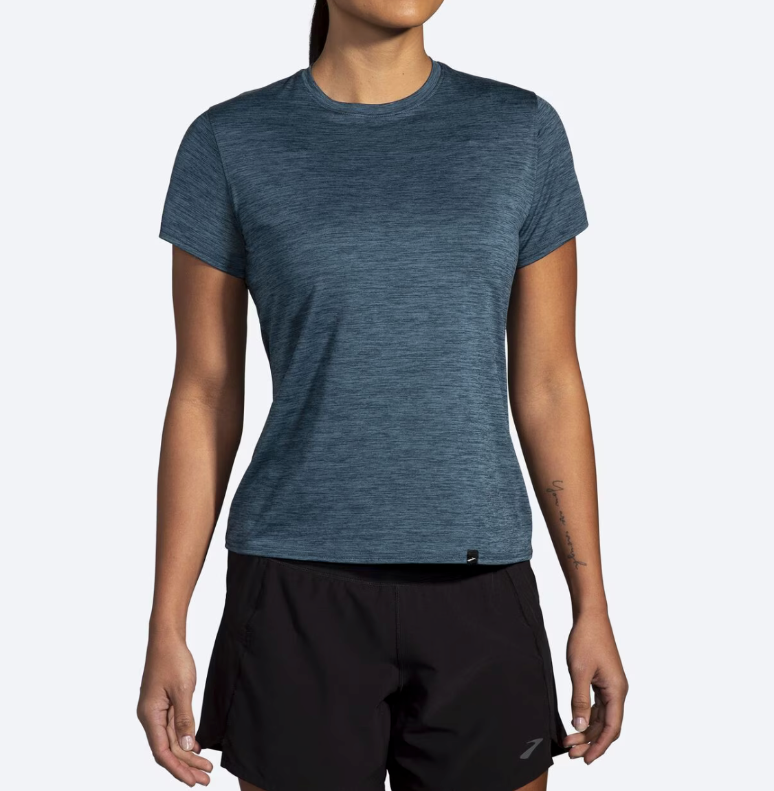 Brooks Luxe Women's Short Sleeve T-Shirt - Soft Breathable Running & Yoga Top for Active Lifestyle
