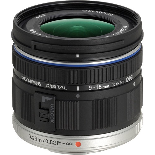 OM SYSTEM M.Zuiko Digital ED 9-18mm f/4.0-5.6 Wide Angle Zoom Lens for Micro Four Thirds Cameras - Perfect for Landscape, Travel & Street Photography