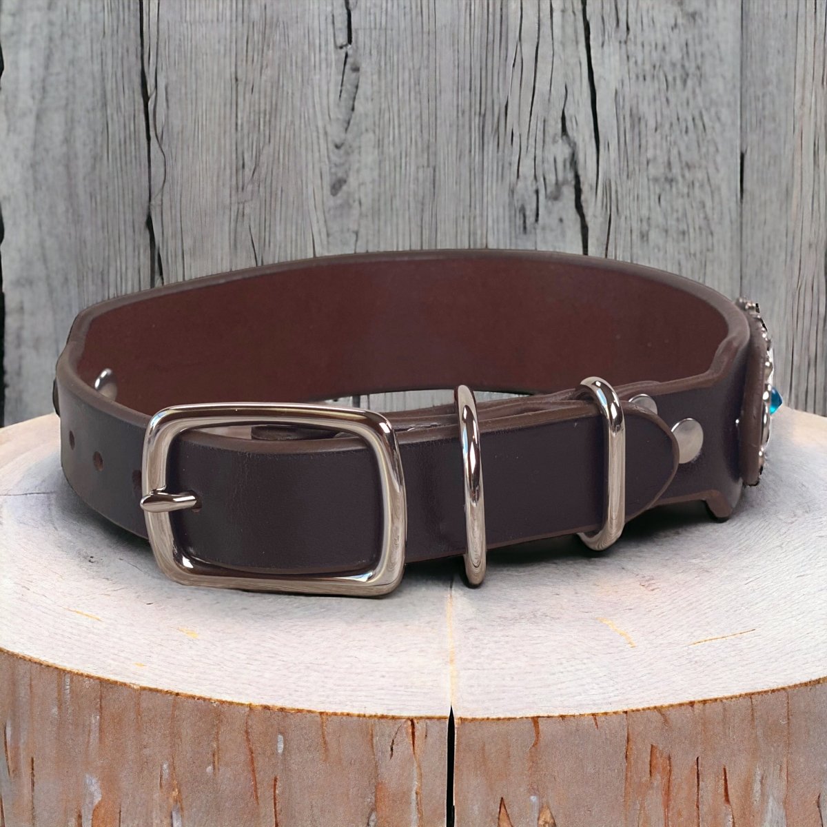 Custom Engraved Leather Dog Collar with Sunflower Design - Personalized Pet Collar for Small Medium Large Dogs - Durable Adjustable Dog Accessories for Walks, Training & Outdoor Adventures