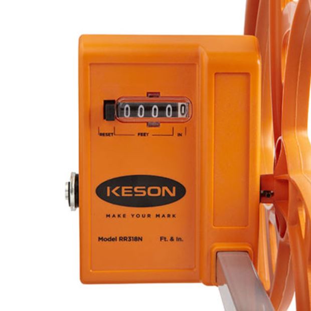 Keson Kesonite Measuring Wheel with Thumb Reset - Professional Distance Measuring Tool for Construction, Landscaping & DIY Projects - Outdoor & Indoor Use