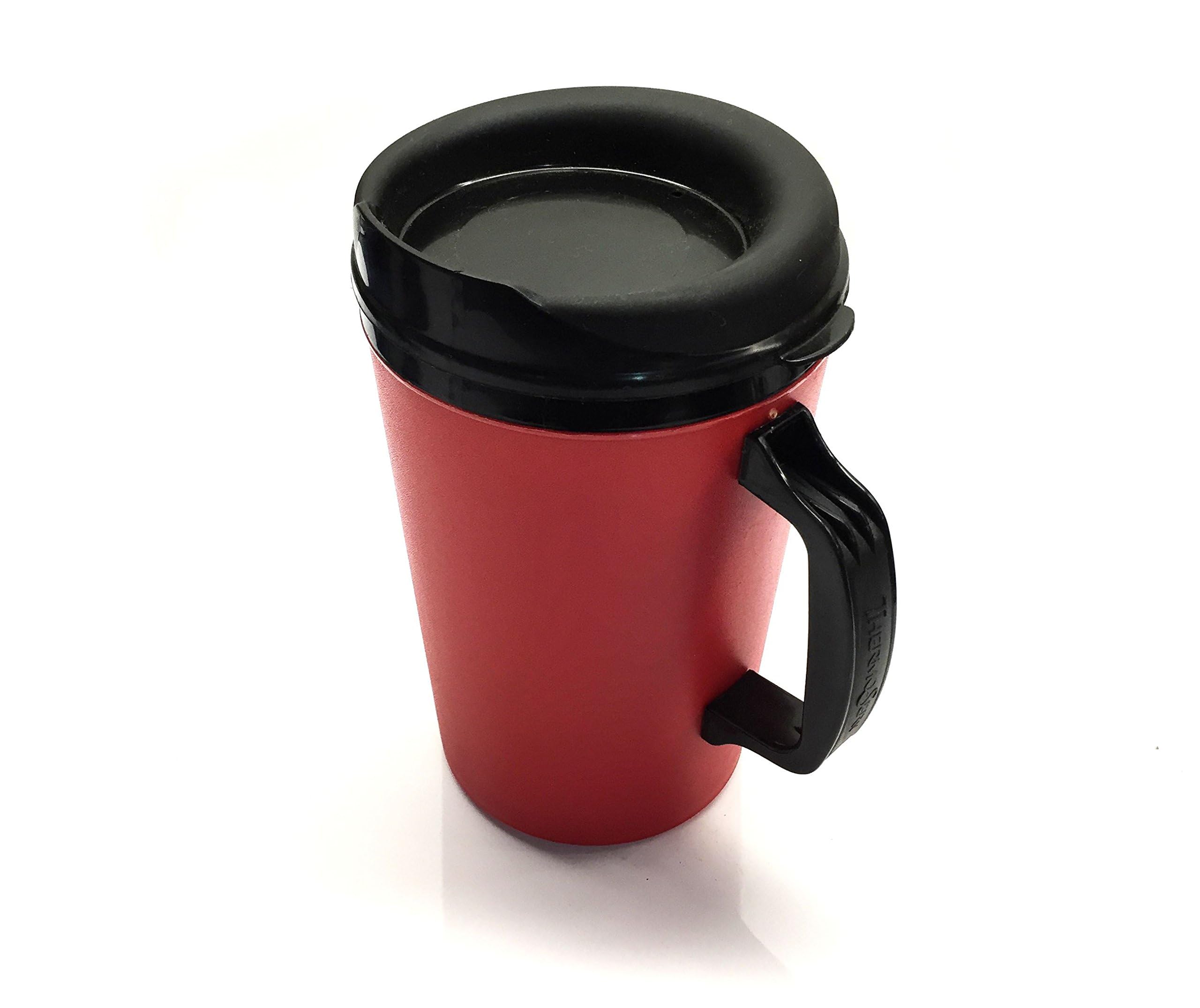 GAMA Electronics 2-Pack 34oz Insulated Coffee Mugs - (1) Blue & (1) Red - Double-Wall Stainless Steel Travel Mug with Lid - Keeps Hot/Cold for Hours - Perfect for Office, Camping & Commuting
