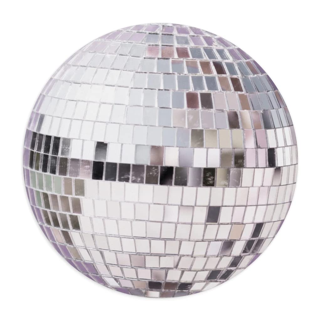 Disco Ball Mouse Pad - Non-Slip Round Gaming Mouse Mat for PC & Laptop, Funny Office Desk Accessory for Women & Men - Perfect for Work, Gaming & Home Decor