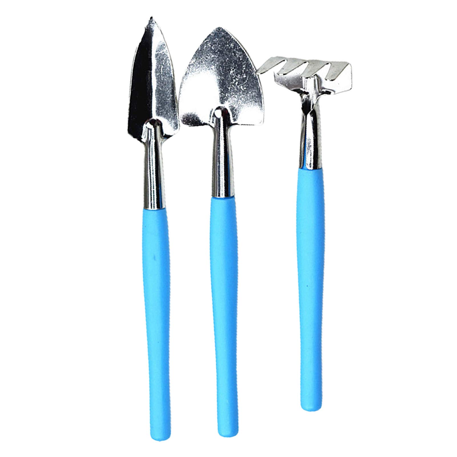 3Pcs Stainless Steel Mini Gardening Hand Tools Set for Kids - Durable, Wide Usage Garden Tools for Planting, Weeding & Digging | Perfect Housewarming Gift for Garden Lovers | Ideal for Backyard Gardening, School Projects & Outdoor Activities