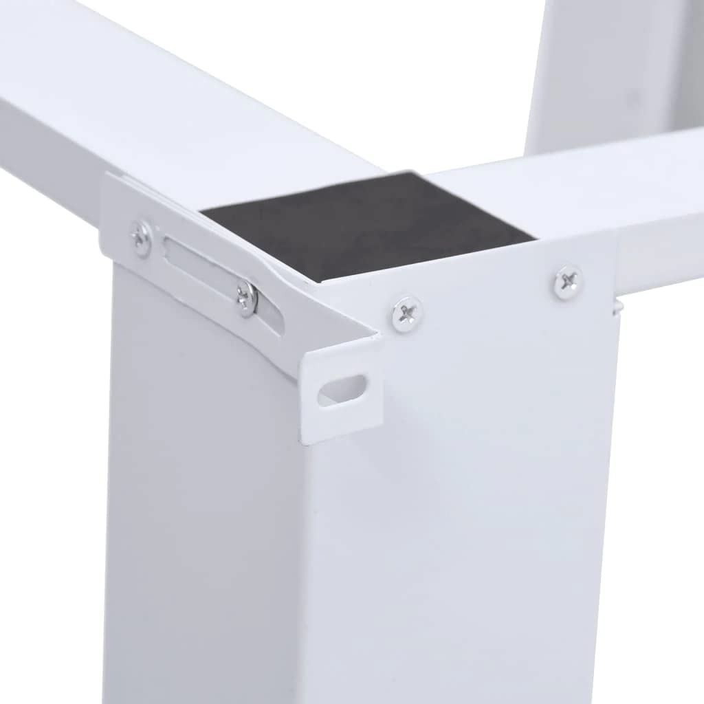 vidaXL White Washing Machine Pedestal Stand with Pull-Out Shelf - Heavy Duty Laundry Washer Dryer Riser for Home, Garden & Household Use - Perfect for Small Spaces & Stackable Appliances