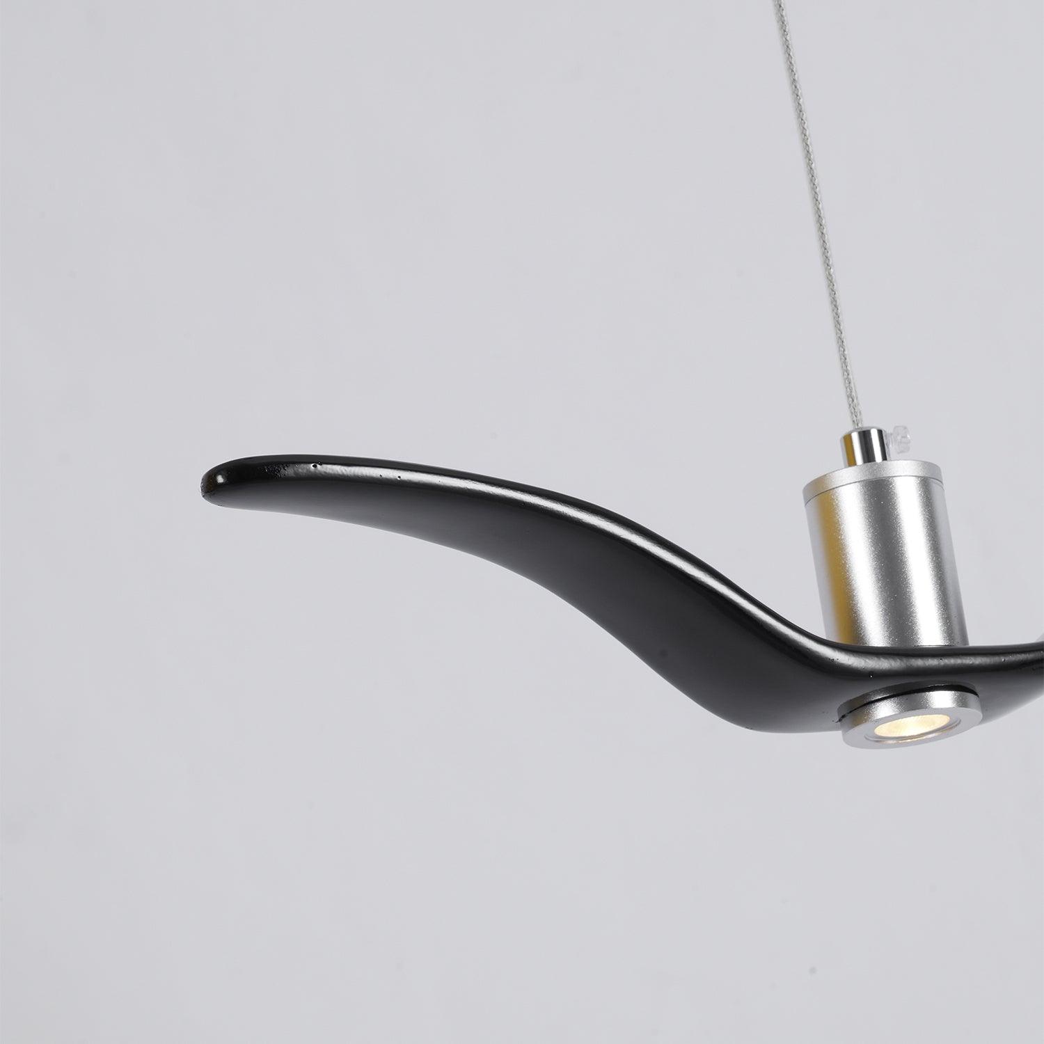 Aviara Modern LED Pendant Light Fixture - Dimmable Hanging Chandelier for Kitchen Island, Dining Room & Bedroom Lighting