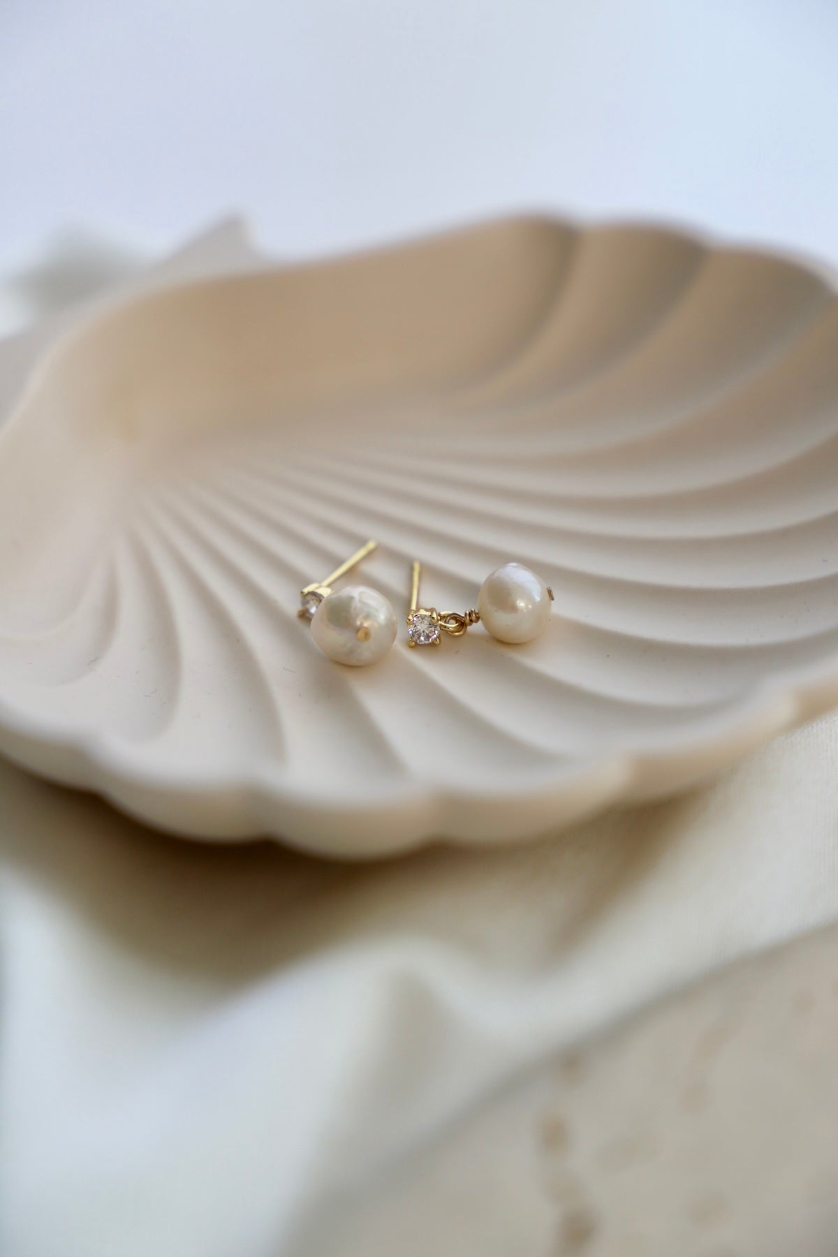 CZ Pearl Drop Earrings - Elegant Cubic Zirconia & Pearl Jewelry for Women | Perfect for Weddings, Parties & Special Occasions