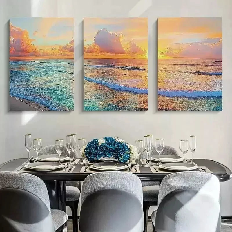 3-Piece Autumn & Mountain Wall Art Set - Framed Canvas Prints 50x70cm - High Quality Australian Made - Ready to Hang - Perfect for Living Room, Bedroom & Office Decor