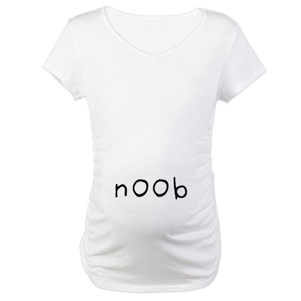 Funny N00b Maternity T-Shirt for Pregnant Women - Comfortable Cotton Pregnancy Tee for Baby Showers, Gender Reveals & Maternity Photos