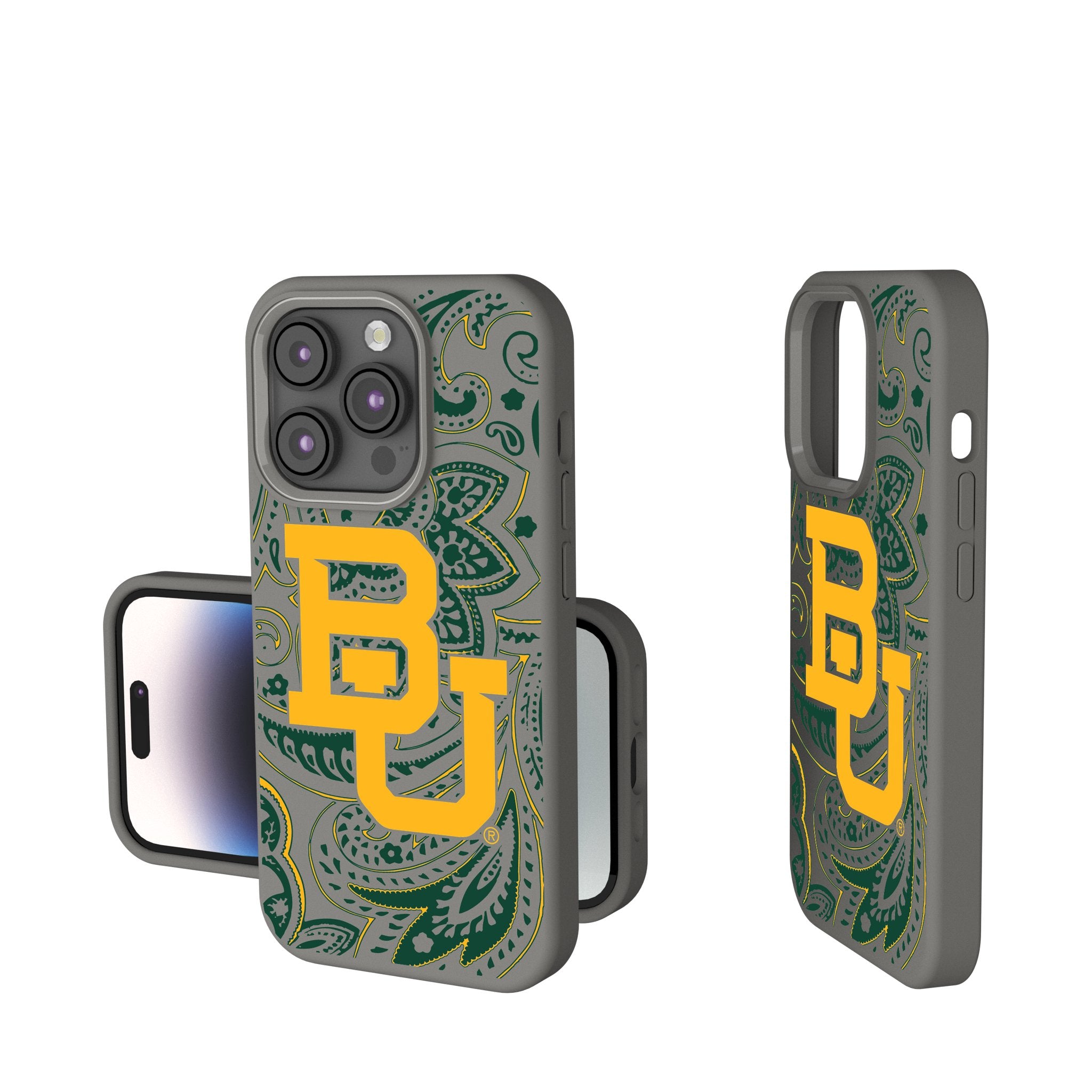 Baylor University Bears Paisley Soft Touch Phone Case for iPhone & Samsung - Stylish Protective Cover for School Spirit & Everyday Use