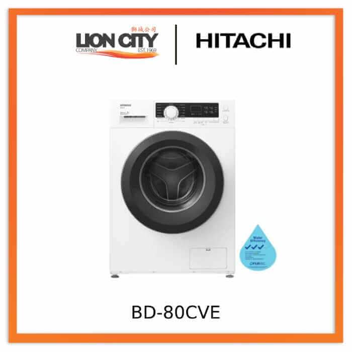 Hitachi BD 80CVE 8kg Front Load Washing Machine - Energy Efficient, Quiet & Large Capacity for Apartments & Small Homes
