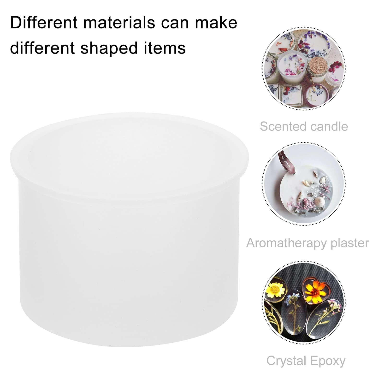 Premium Silicone Candle Molds for DIY Candles, Soap, Chocolate & Fondant - Reusable Candle Holder Molds for Handmade Crafts, Home Decor & Wedding Centerpieces