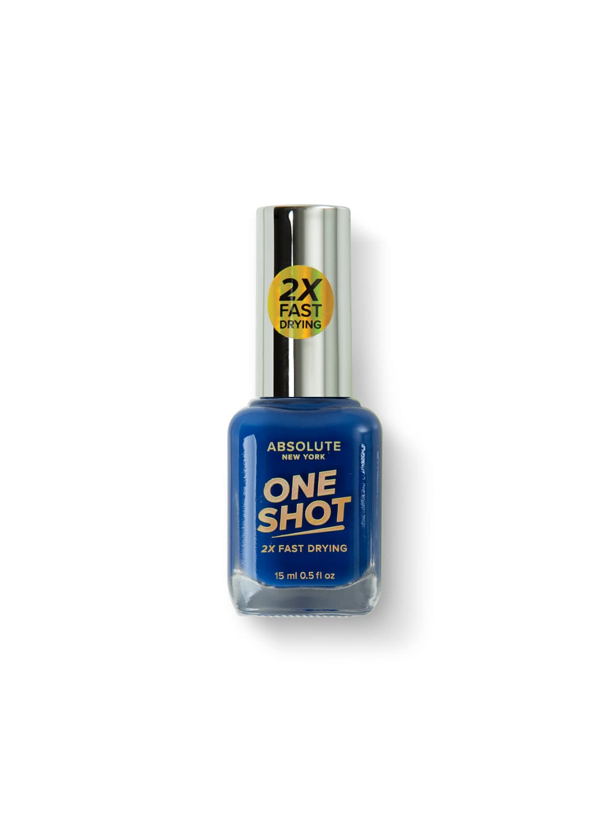 Absolute NY One Shot Nail Polish - Royal Blue for Party & Salon