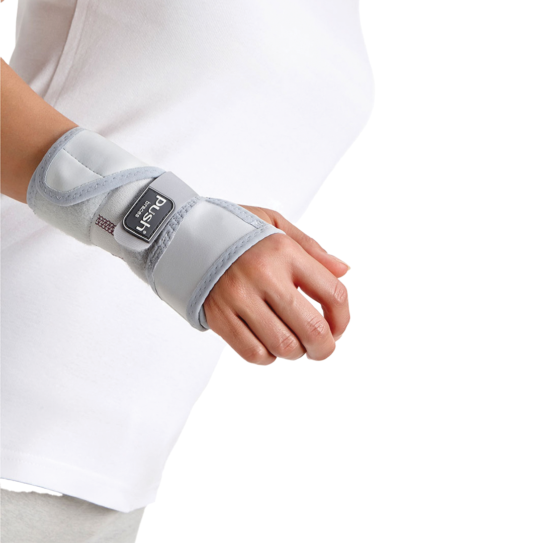 Push Med Wrist Splint - Adjustable Support Brace for Carpal Tunnel, Arthritis & Tendonitis Relief - Perfect for Typing, Gaming & Daily Activities