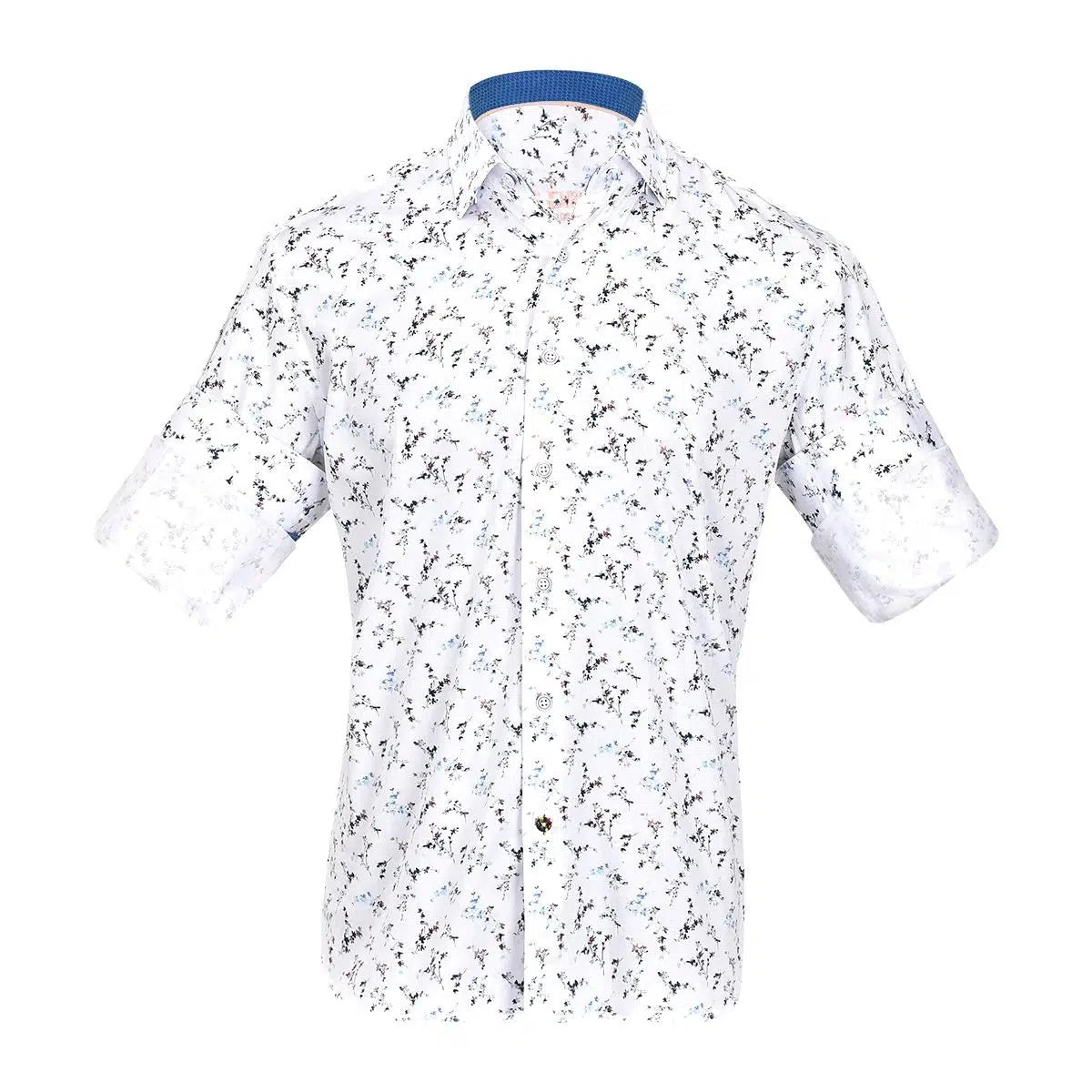 Cuadra White Casual Fashion Short Sleeve Cotton Shirt for Men | Breathable Summer Tops | Office & Weekend Wear