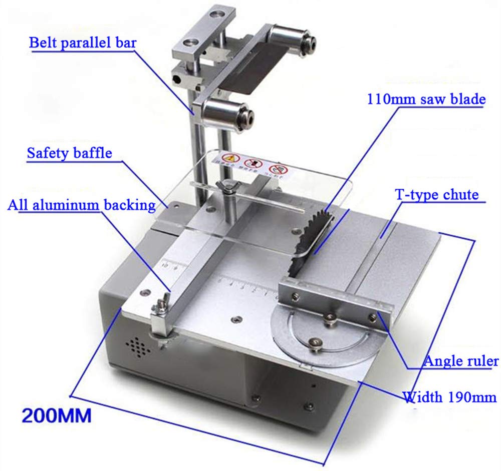 4-in-1 Multifunctional Mini Table Saw for Woodworking - DIY Hobby Saw with Chuck, Soft Shaft & Sand Belt (2-Piece Set) - Perfect for Home DIY Projects, Wood Crafting & Small Workshop Repairs