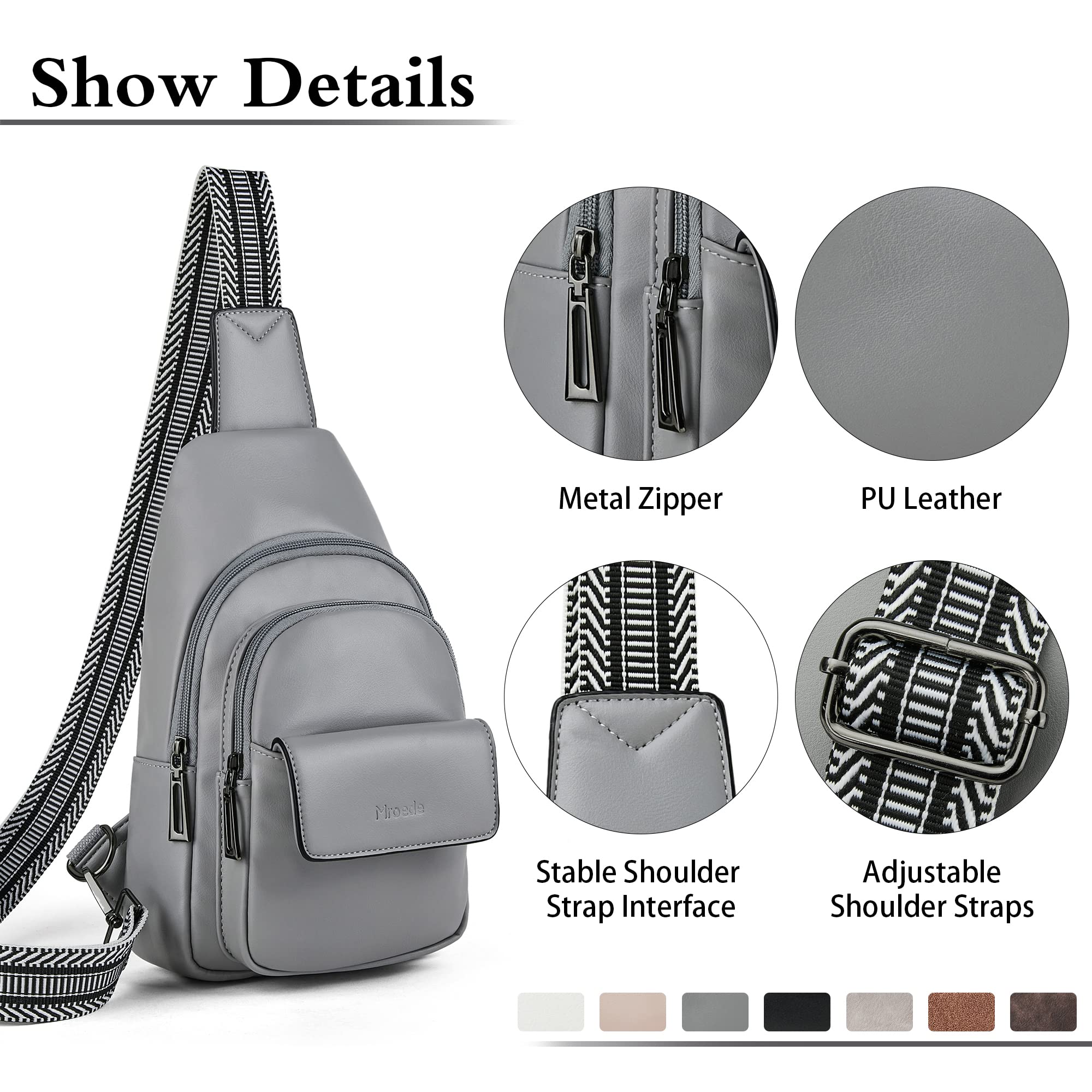 Stylish Women's Crossbody Sling Bag - Adjustable Fanny Pack & Chest Purse for Travel, Shopping & Daily Use | Lightweight & Hands-Free Convenience