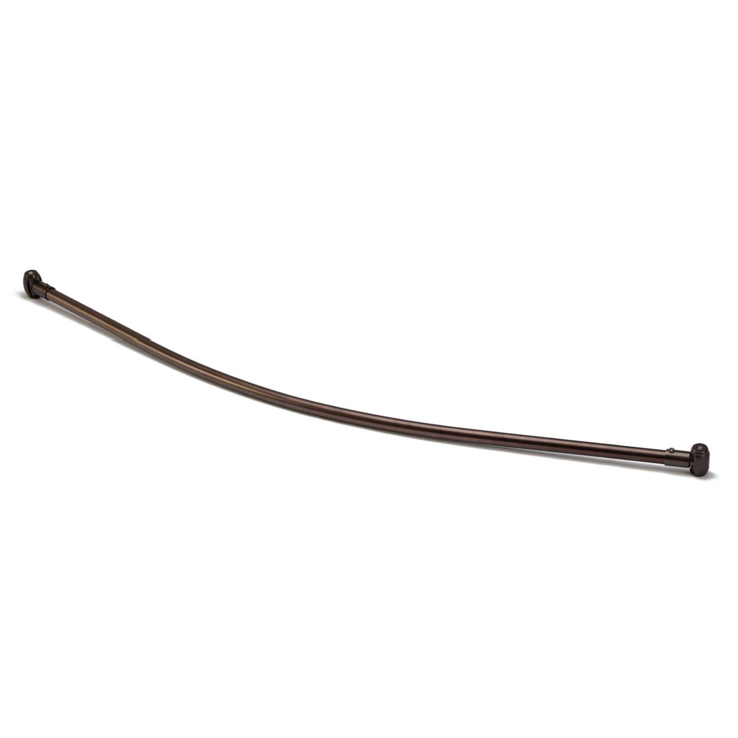 Barclay Products 7120-36-ORB 36-Inch Oil Rubbed Bronze Curved Shower Rod with Flanges - Perfect for Bathroom Renovation & Space-Saving Shower Solutions