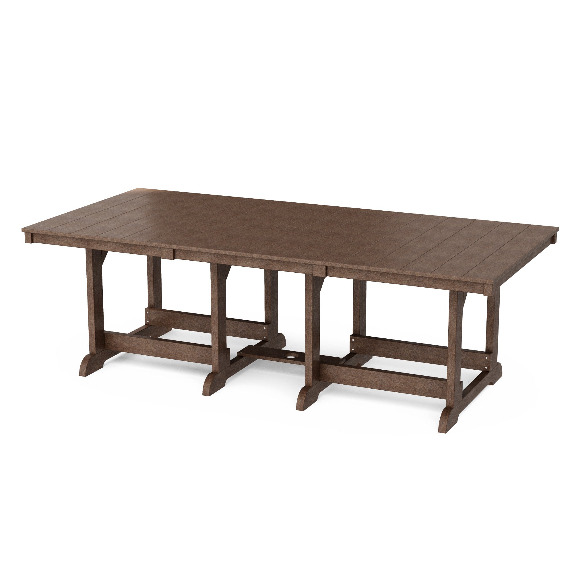 Heritage 44x96 Inch Solid Wood Dining Table - Large Farmhouse Style Dining Room Table for 8-10 People - Perfect for Family Gatherings & Dinner Parties