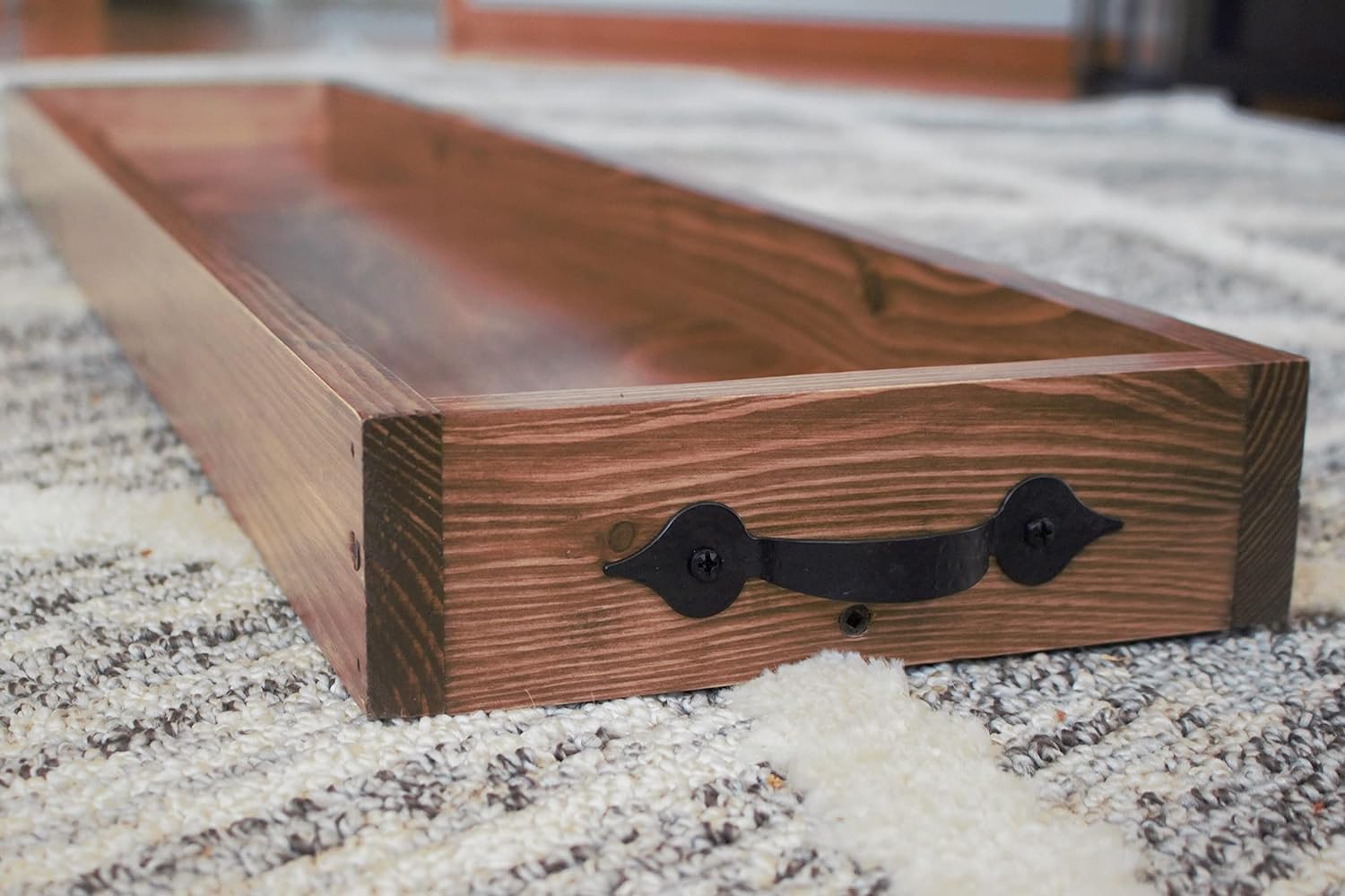 Rustic Farmhouse Wood Tray - 9