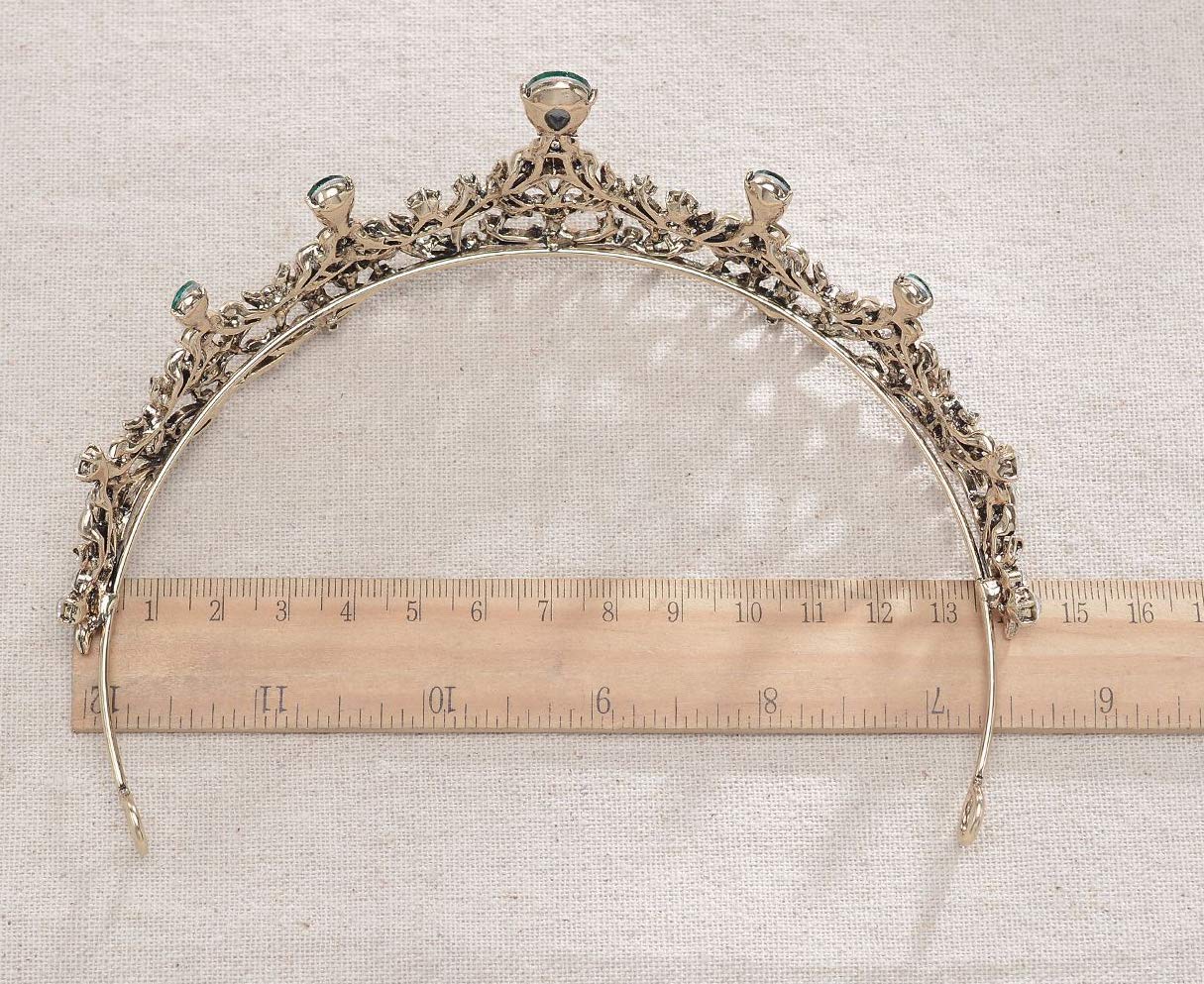 Sparkling Crystal Mermaid Crown - Elegant Birthday Tiara for Princess, Sweet 16 & Quinceañera | Fairy Queen Headband for Parties, Pageants & Special Occasions