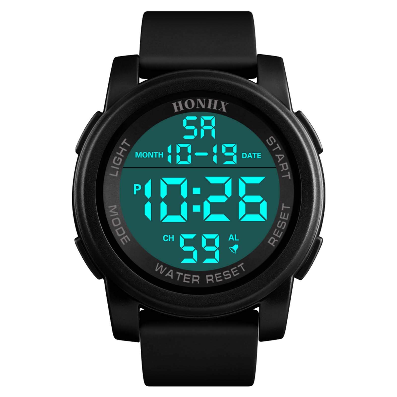 Waterproof 50M Digital Sports Watch for Men & Women - Multifunction LED Electronic Watch for Running, Swimming & Outdoor Activities