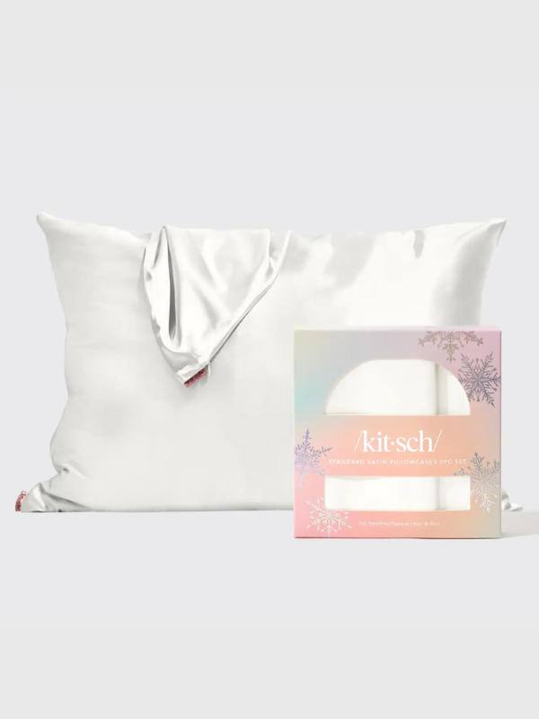Premium 2-Piece Standard Holiday Pillowcase Set in Ivory - Soft & Breathable for Christmas, Bedroom Decor, and Cozy Home Styling