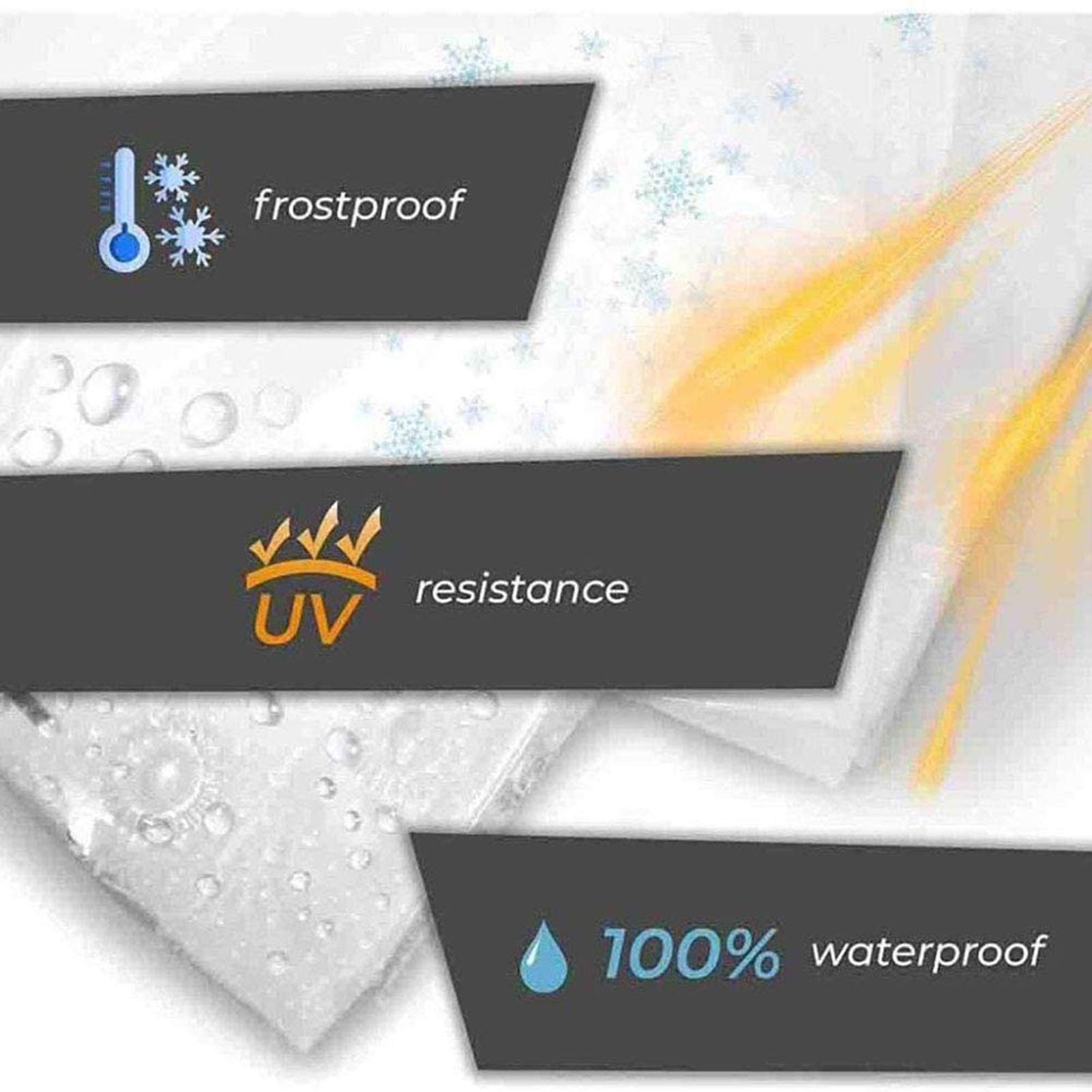 Clear Heavy Duty Waterproof Tarp 13x20ft - 5 Mil Thick Transparent Poly Tarpaulin with Grommets for Greenhouse, Plastic Mulch, Camping Cover & Outdoor Protection
