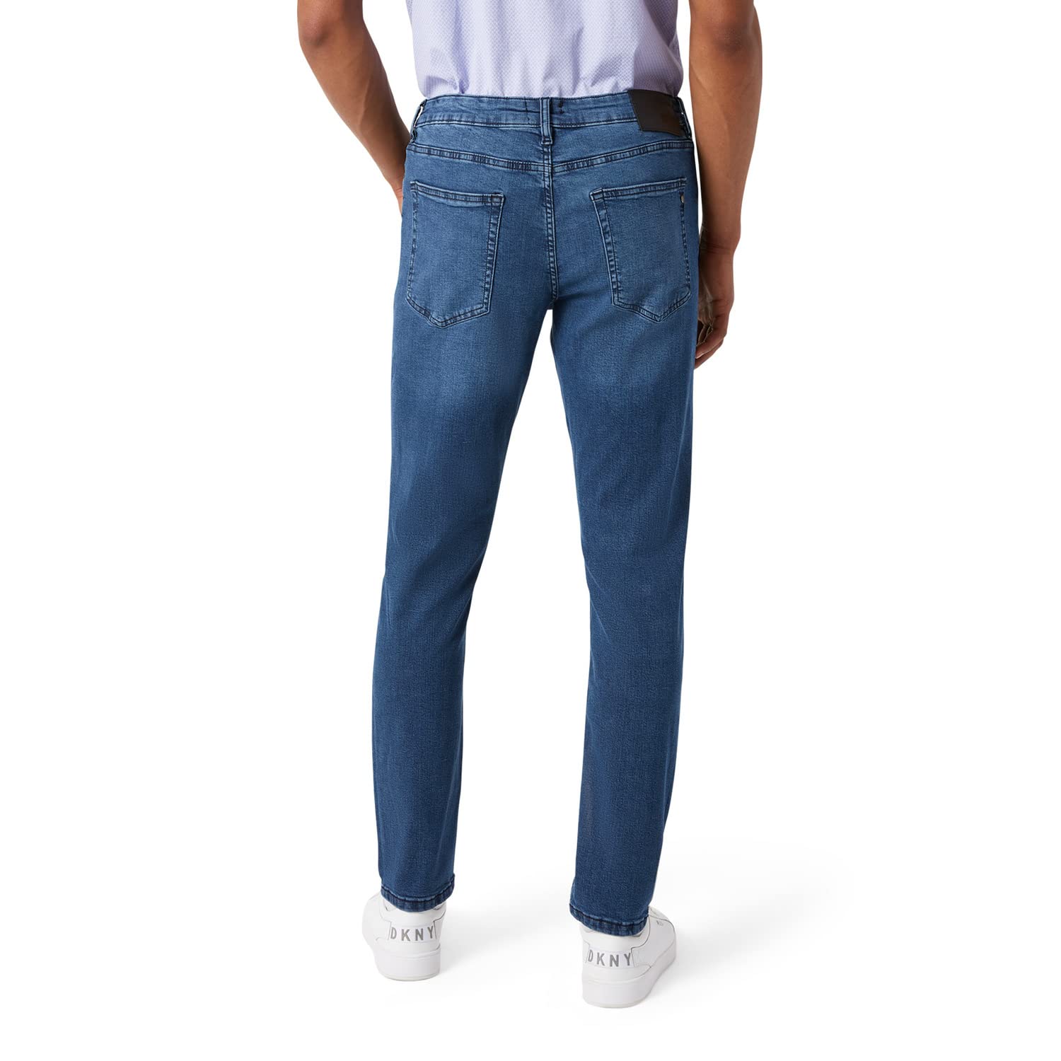 DKNY Men's Slim Fit Stretch Jeans - Premium Soft Comfort Denim Pants for Casual Wear & Office Style