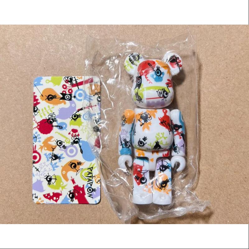 Bearbrick Series 17 PATTERN PATAPON 100% Collectible Figure - Limited Edition Japanese Vinyl Art Toy for Display & Collection - Perfect for Anime Fans, Home Decor, and Gift Giving