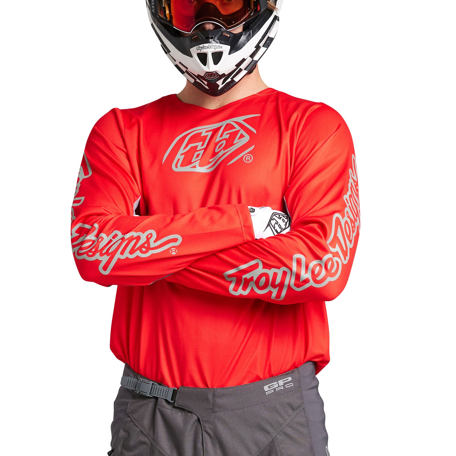 GP Pro Jersey Icon Red & Gray - Premium Performance Sports Jersey for Men & Women - Perfect for Football, Basketball, and Outdoor Activities