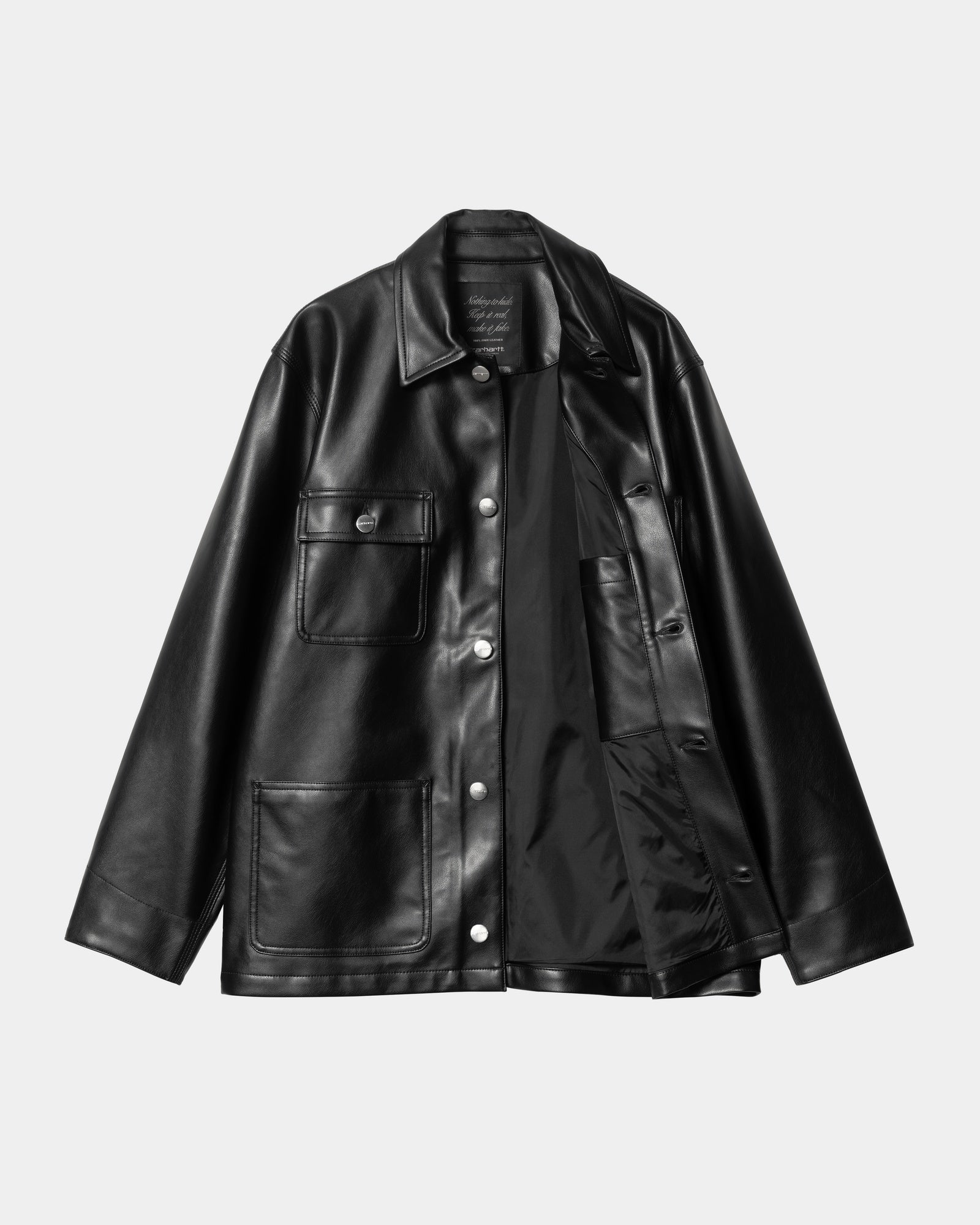 Women's Michigan PU Leather Jacket - Black | Stylish & Warm Outerwear for Fall & Winter Fashion