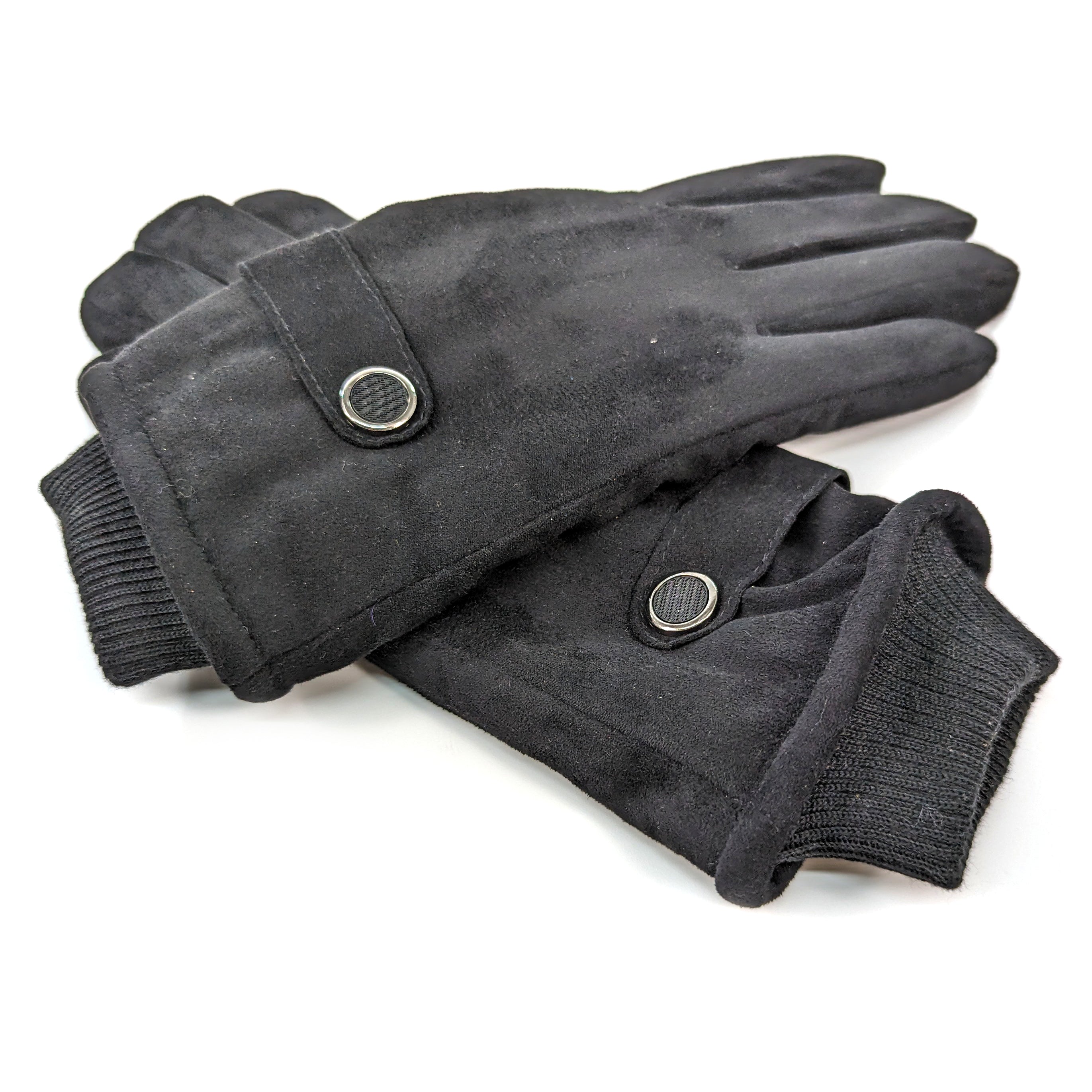 Stylish Unisex Winter Gloves with Button Detail - Warm & Fashionable for Men & Women - Perfect for Outdoor Activities, Commuting & Cold Weather