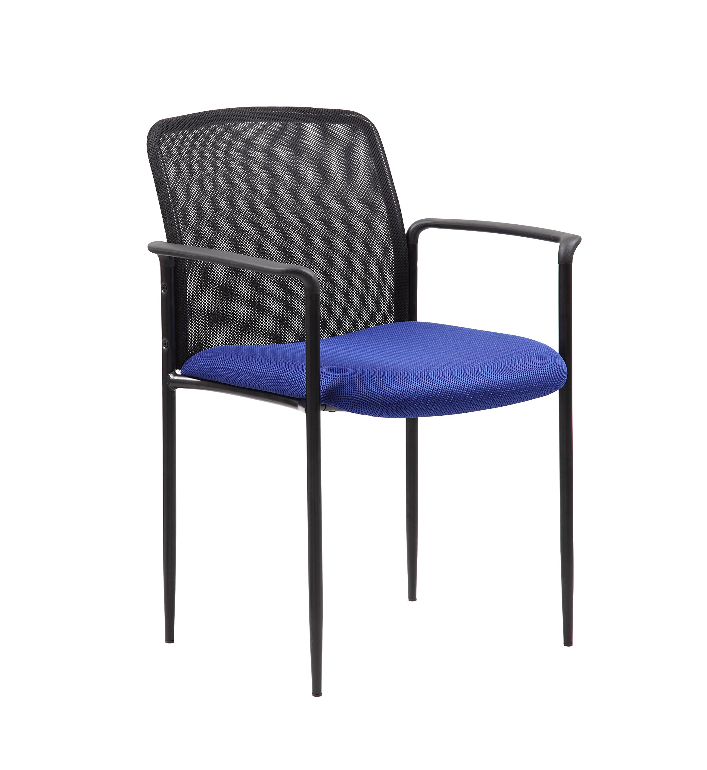 Blue Stackable Mesh Guest Chair - Comfortable for Office & Waiting Rooms