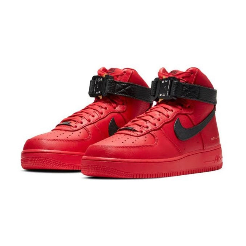 Nike Air Force 1 High ALYX Sneakers - Red & Black Basketball Shoes for Men | Streetwear Fashion & Urban Lifestyle