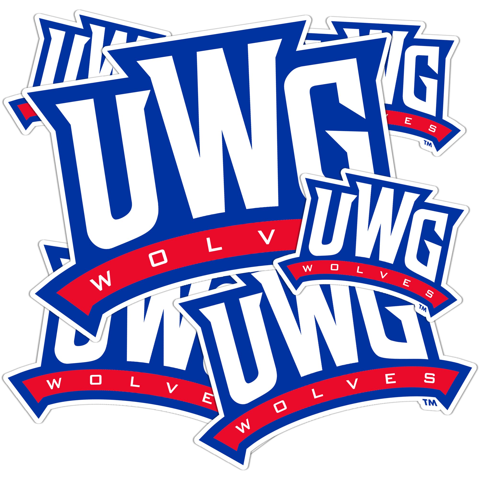 UWG University of West Georgia Desert Cactus Wolves Vinyl Decals - Waterproof Stickers for Laptop, Water Bottle, Car, Scrapbook - Perfect for College Students & Alumni Spirit (Type 3-1)