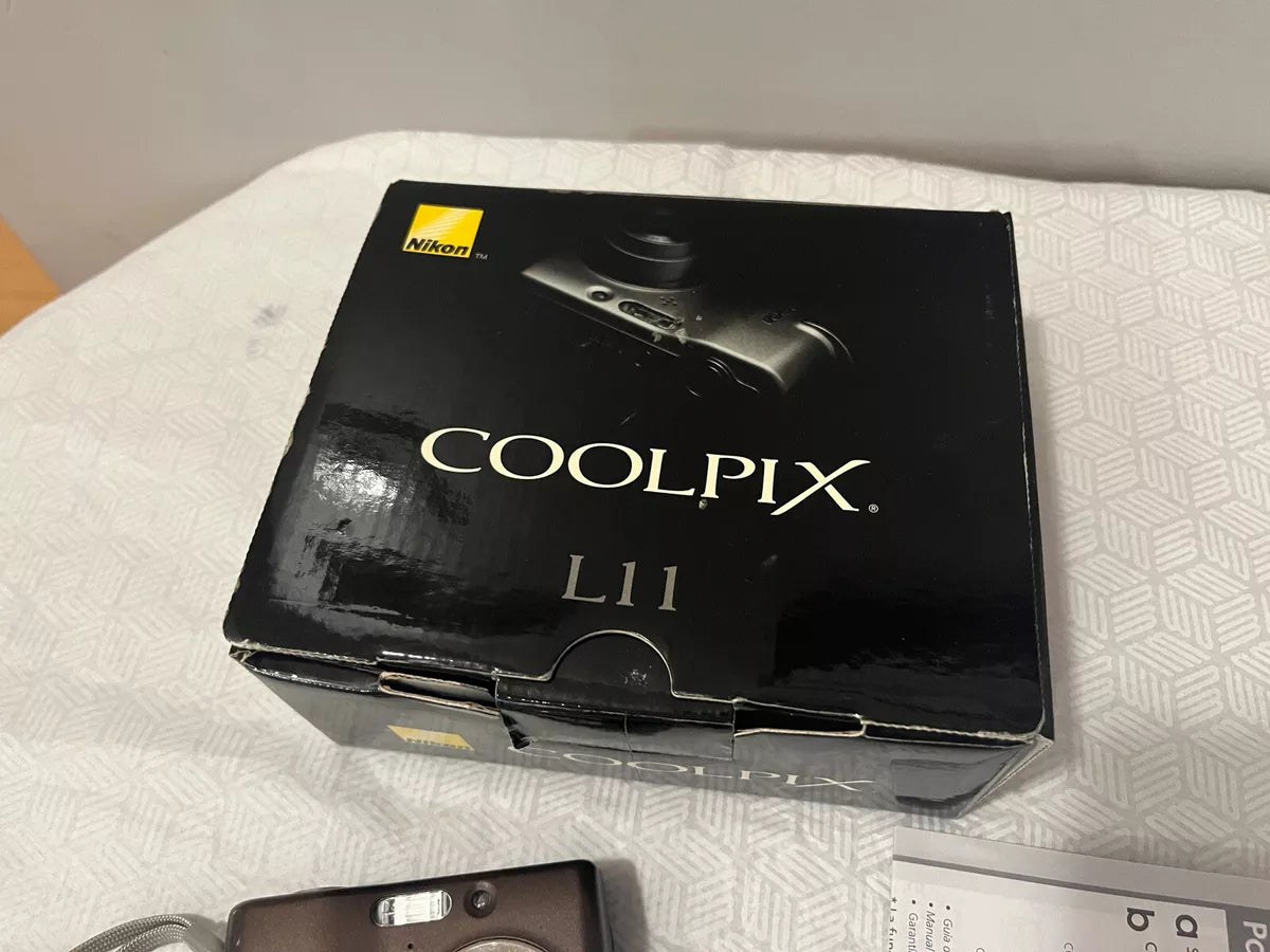 Nikon Coolpix L11 Digital Camera (Silver) - For Parts or Repair | Vintage Digital Camera for DIY Projects & Collectors