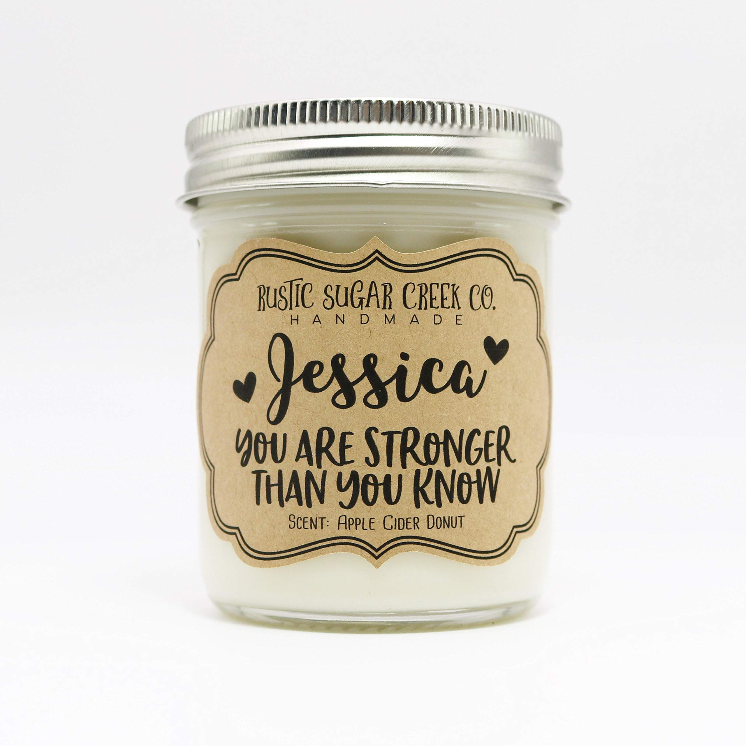 You Are Stronger Than You Know Scented Candle - Personalized Inspirational Gift for Cancer Survivors, Women Fighting Cancer & Get Well Soon Presents - Perfect for Hope, Healing & Encouragement