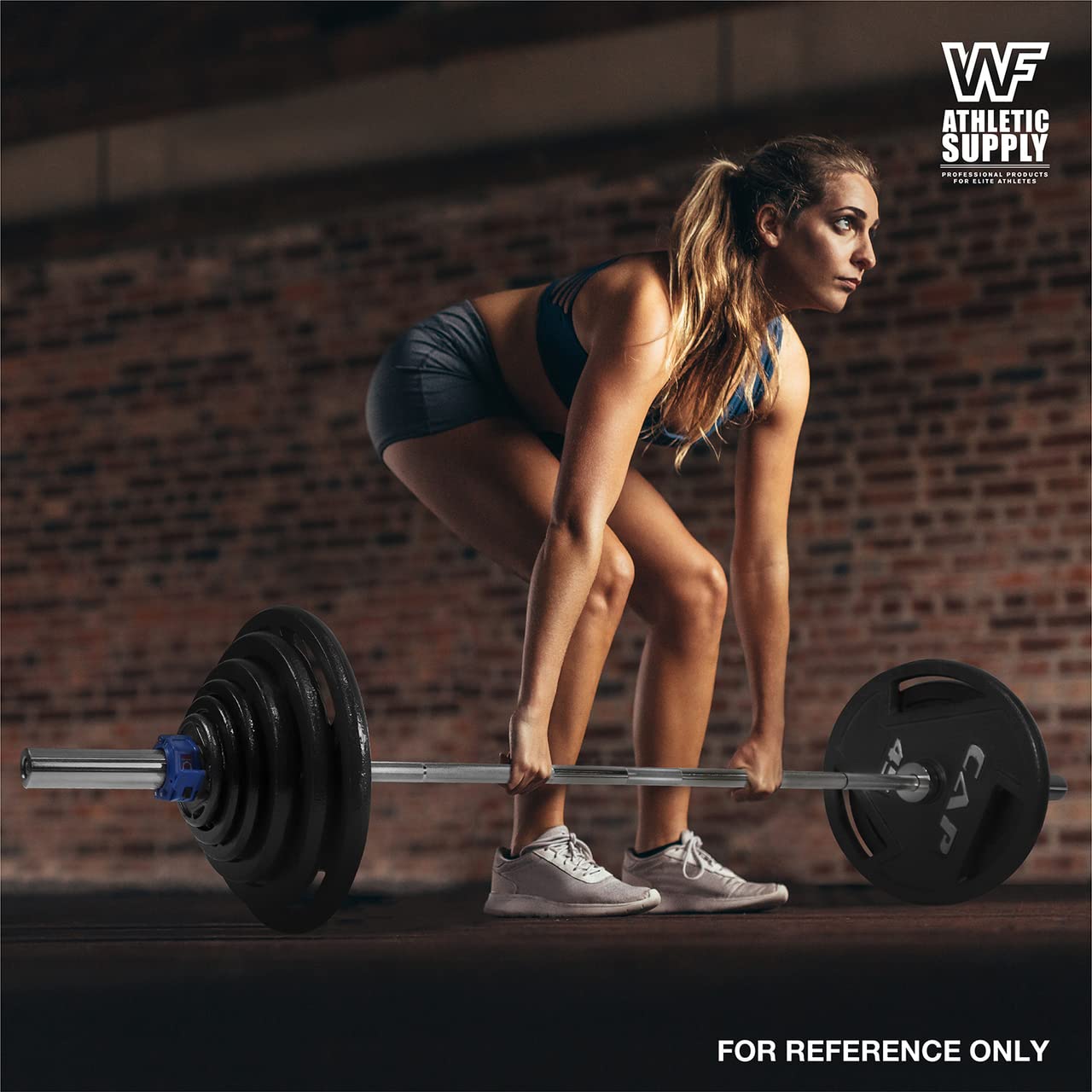 WF Athletic Supply 290lb, 300lb & 555lb Olympic Grip Plate Sets with 7ft Olympic Barbell - Premium Weight Plates for Strength Training, Weightlifting, Bodybuilding & Powerlifting - Perfect for Home Gym, CrossFit & Professional Training