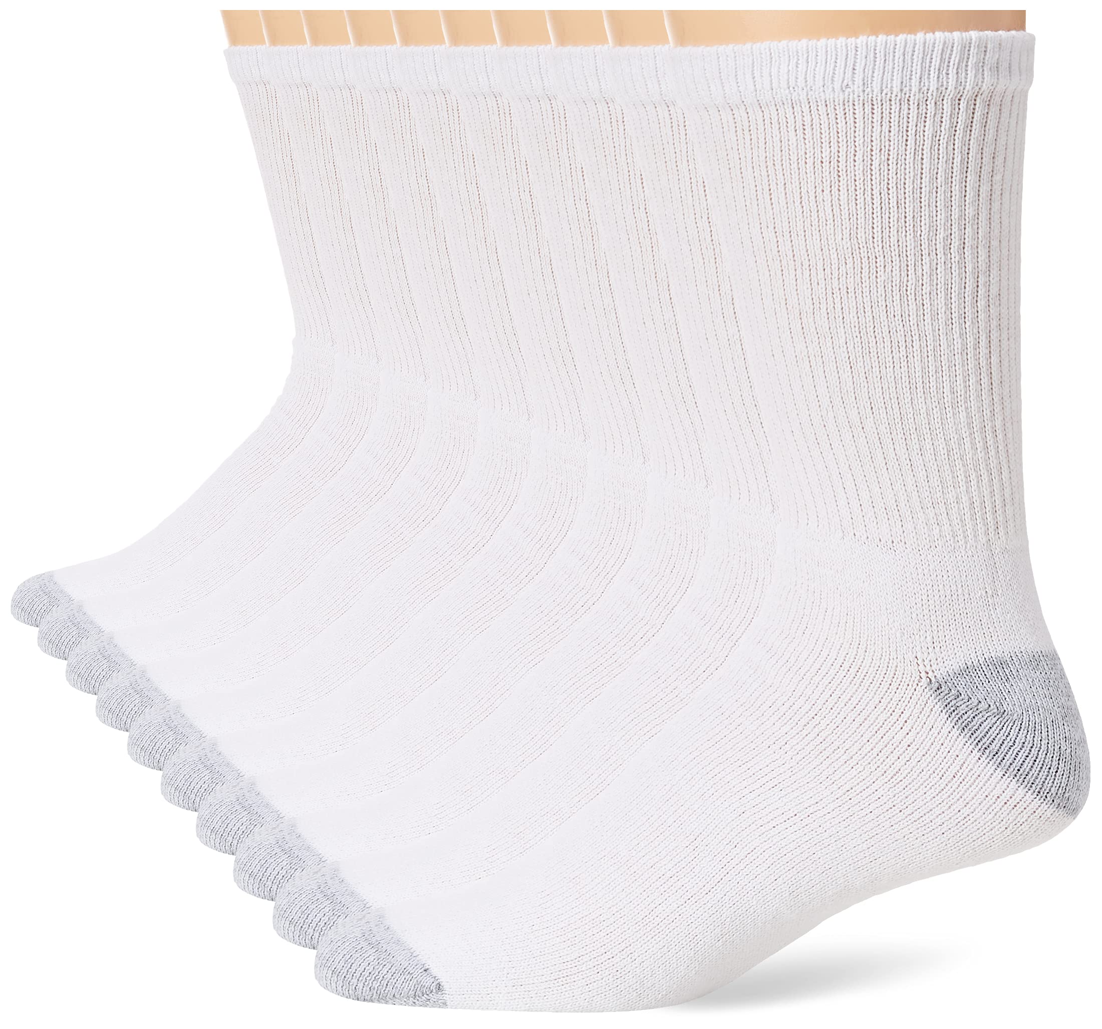 Hanes Men's 10-Pack Cotton Crew Socks - Soft Comfortable Athletic Socks for Everyday Wear, Sports & Workout